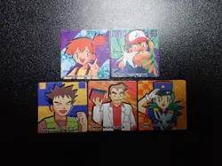 Pokemon GB Pocket Mini Card Non Holo x5 Misty Ash Brock etc #5802 - Image 1