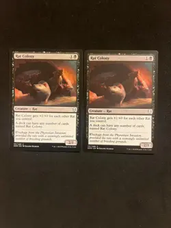 RAT COLONY X2 [Dominaria] Magic MTG Cards Near Mint - Image 1