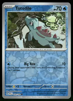 Totodile NM 039/162 Temporal Forces Pokemon Card - Image 1