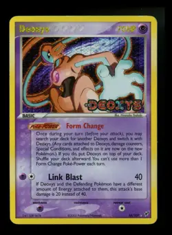 Deoxys 16/107 EX Deoxys 2005 Reverse Holo Rare Pokemon Card TCG - Image 1