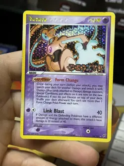 Deoxys 16/107 EX Deoxys 2005 Reverse Holo Rare Pokemon Card TCG - Image 3