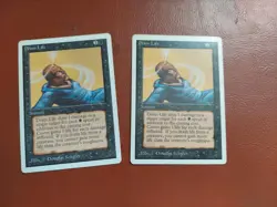 1994 Magic The Gathering Unlimited Edition Drain Life Light Play X 2 CARDS LOT - Image 1