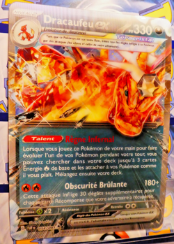 Pokemon Francais Card Holo Carte Promo JUMBO DRACAUFEU EX SVP 196 3D FR 2024 - Image 1