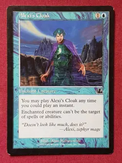 Magic The Gathering PROPHECY ALEXI'S CLOAK blue card MTG - Image 1