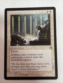 Blind Obedience (Retro Frame) Ravnica Remastered #303 Rare - Image 1