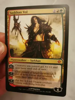 Sarkhan Vol - Shards Of Alara/ Les Eclats D'Alara Planeswalker -magic MTG - Image 1