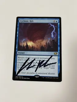 Cyclonic Rift Commander 2014 Signed by The Artist Magic The Gathering - Image 1