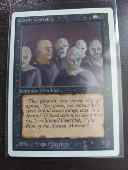 Scathe Zombies - Magic the Gathering MTG Unlimited Edition Single Nice! - Image 1