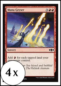 MTG - 4 x Mana Geyser - Tarkir: Dragonstorm - Playset 4x x4 - Image 1