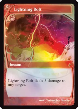 MTG Lightning Bolt, Foil Future Sight, New/Unplayed (Secret Lair Drop SLD) - Image 1