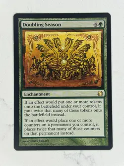 Magic The Gathering MTG DOUBLING SEASON Modern Masters NM Near Mint - Image 1
