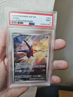 2024 POKEMON SSP LATIOS ILLUSTRATION RARE 203/191 ENGLISH PSA 9 MINT - Image 1