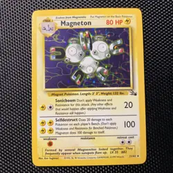 Pokemon Card - Fossil 11/62 - MAGNETON (holo-foil) - LP+ - Image 1