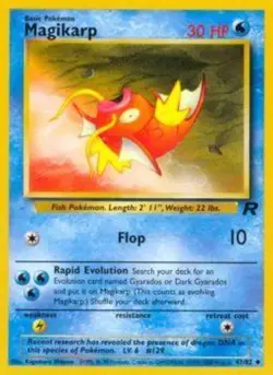 Moderately Played, English Pokemon Regular Magikarp - 47/82 - Uncommon - Unlimit - Image 1
