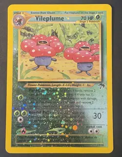 Pokemon Vintage Southern Islands Reverse Holo Vileplume 17/18 Rare English Promo - Image 2