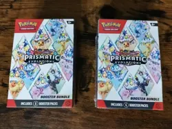 Lot of 2 Pokemon TCG Scarlet & Violet Prismatic Evolutions Booster Bundle Sealed - Image 1
