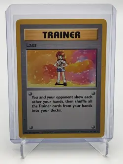 1999 Pokemon Base Set Lass Shadowless 75/102 LP Rare Trainer TCG WOTC Nintendo - Image 1
