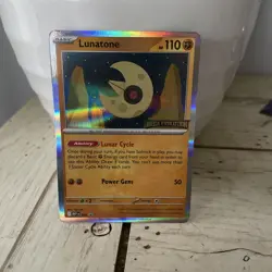 Pokemon TCG Lunatone Mega Evolution 004 NM Prerelease Promo Stamped - Image 1