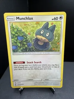 Pokemon TCG SM Unified Minds Munchlax 173/236 Uncommon Regular NM - Image 1
