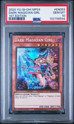 2024 YU-GI-OH! MP24-25TH ANV TIN: DUELING MIRRORS DARK MAGICIAN GIRL PSA 10 - Image 1