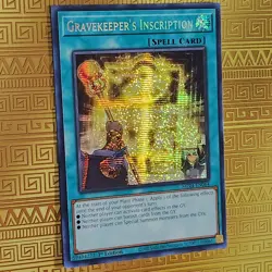 Gravekeeper’s Inscription - MP24-EN064 Prismatic Secret Rare 1st Ed NM Yu-Gi-Oh - Image 1