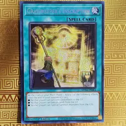 Gravekeeper’s Inscription - MP24-EN064 Prismatic Secret Rare 1st Ed NM Yu-Gi-Oh - Image 2