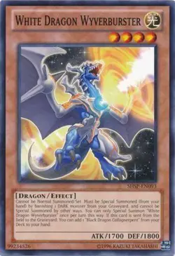 Yu-Gi-Oh! TCG White Dragon Wyverburster Shadow Specters SHSP-EN093 Unl Ed Common - Image 1