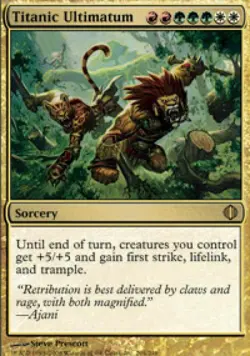 Titanic Ultimatum -Foil Light Play MTG Shards of Alara - Image 1