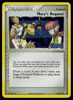 Pokemon Card - Mary's Request Unseen Forces 86/115 Reverse Holo Stamped - Image 1