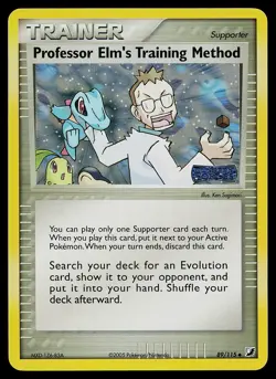 Pokemon Card - Professor Elm's Training Method Unseen Forces 89/115 Holo Stamped - Image 1