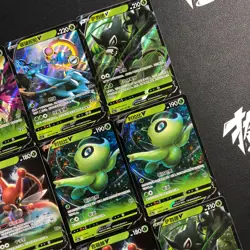 pokemon Chinese RR Holo Celebi V Kricketune and more lot*9 cards - Image 2