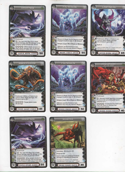 Chaotic lot #192. Lot of 8 M'arrillian creature cards - Image 1