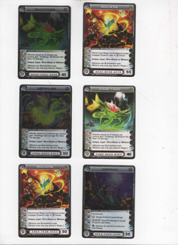 Chaotic lot #210. Lot of 6 Rare M'arrillian creature cards - Image 1