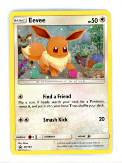 Pokemon TCG Eevee SM Black Star Promos SM184 Holo Promo Single Card NM - Image 1