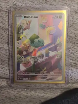 Pokemon TCG Bulbasaur Card 143/142 Stellar Crown Illustration, Rare - Image 1