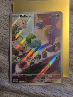 Pokemon TCG Bulbasaur Card 143/142 Stellar Crown Illustration, Rare - Image 3
