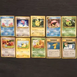 Vintage Pokemon TCG Japanese 10 Card Lot Common Nintendo - Image 2