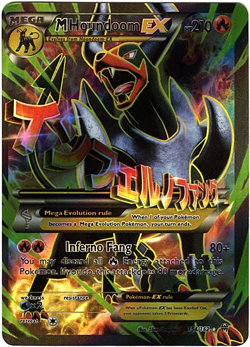 M Houndoom EX 154/162 Holo Full Art Pokemon TCG XY Breakthrough Mega Card NM - Image 1