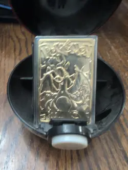 23K Gold Plated CHARIZARD Trading Card 1999 Burger King Pokemon Ball , NO BOX - Image 2