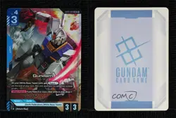 2025 Gundam Card Game Newtype Rising GD01 LR Gundam #GD01-001 - Image 3