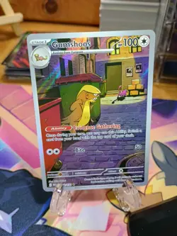 Gumshoos Illustration Rare 153/132 Mega Evolution Pokemon TCG Near Mint Card NM - Image 1