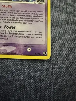 Pokemon Unown M EX TCG Holo Rare Card M/28 Unseen Forces - Image 3