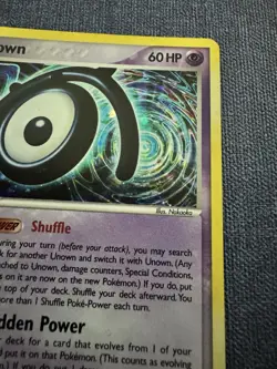 Pokemon Unown M EX TCG Holo Rare Card M/28 Unseen Forces - Image 4