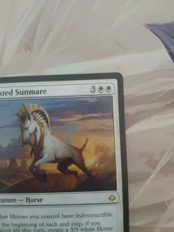 Magic The Gathering Crested Sunmare The List NM White - Image 3