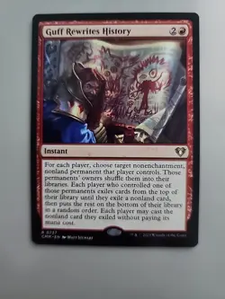 MTG Guff Rewrites History Commander Masters 0737 Regular Rare - Image 1