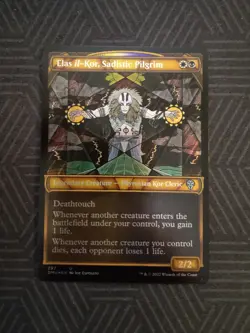 mtg elas il-kor, sadistic pilgrim showcase foil 297 dominaria united - Image 1