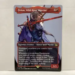 MTG Firion, Wild Rose Warrior Magic: The Gathering Final Fantasy Rare #0386 - Image 1