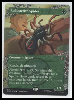 MTG Radioactive Spider Borderless Regular Marvel Spider-Man 2025 - Image 1