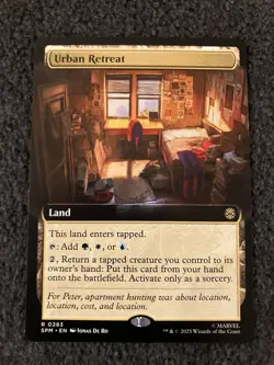 Magic The Gathering MTG - Urban Retreat (Extended Art) - Marvel's Spider-Man - Image 1