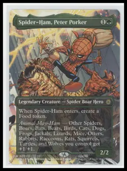 MTG Spider-Ham Peter Porker Borderless Regular Marvel 2025 - Image 1